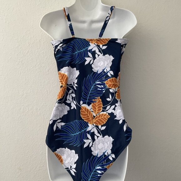 Swim Suit - Women’s - Tropical Floral Print - Tummy Control - One-Piece - NWT - Picture 5 of 9